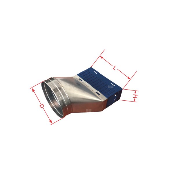 Redukcja z modułu segmentowego V1GTMSVT+75 na króciec DN 160