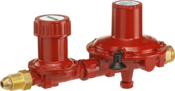 Reduktor zestaw I+II stopień z PRV, 12kg/h, 37mbar, przyłącze POLxG 3/4", 02-905-35