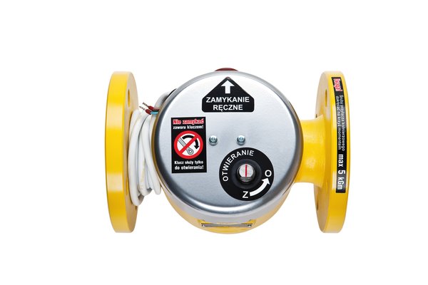 Zawór elektromagnetyczny klapowy, kołnierz DN100, MAG-3