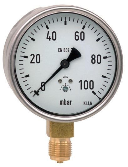 Manometr z rurką Bourdona WEBA M100 0-6 bar M20x1,5