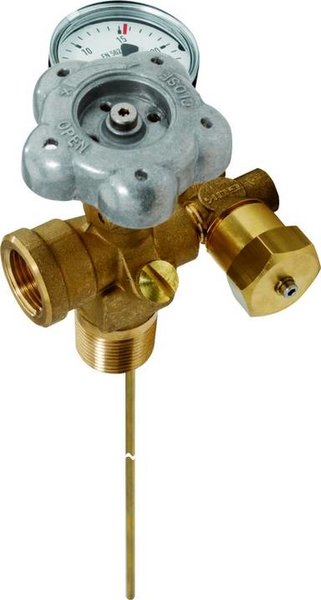 Zawór poboru fazy gazowej PS25 z zaworem odcinającym na manom.,rura sondy L-310, 55-204-03