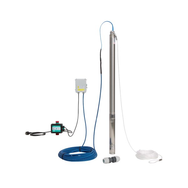 Pompa głębinowa 1-fazowa WILO Sub TWU 3-0115-Plug&Pump/FC częstotliwość 50 Hz, moc 0.37 kW 3.75 A, prędkość obrotowa 2900 obr/min