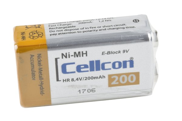Akumulator NiMh, 9 V - 200 mAh
