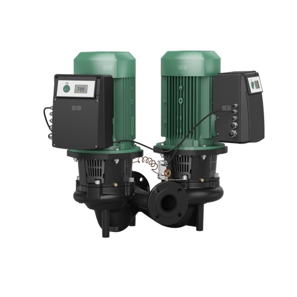 Pompa obiegowa WILO CronoTwin-DL-E 50/180-7,5/2 R1 IE4 typu in-line z silnikiem znormalizowanym 50/60 Hz, moc silnika 7.5kW 13.3 A 2900 obr/min, wlot Kołnierz DN 50