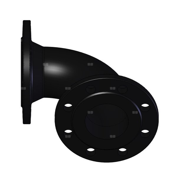 Kolano żeliwo, przył. DN 100 dł.290mm szer.220mm WILO