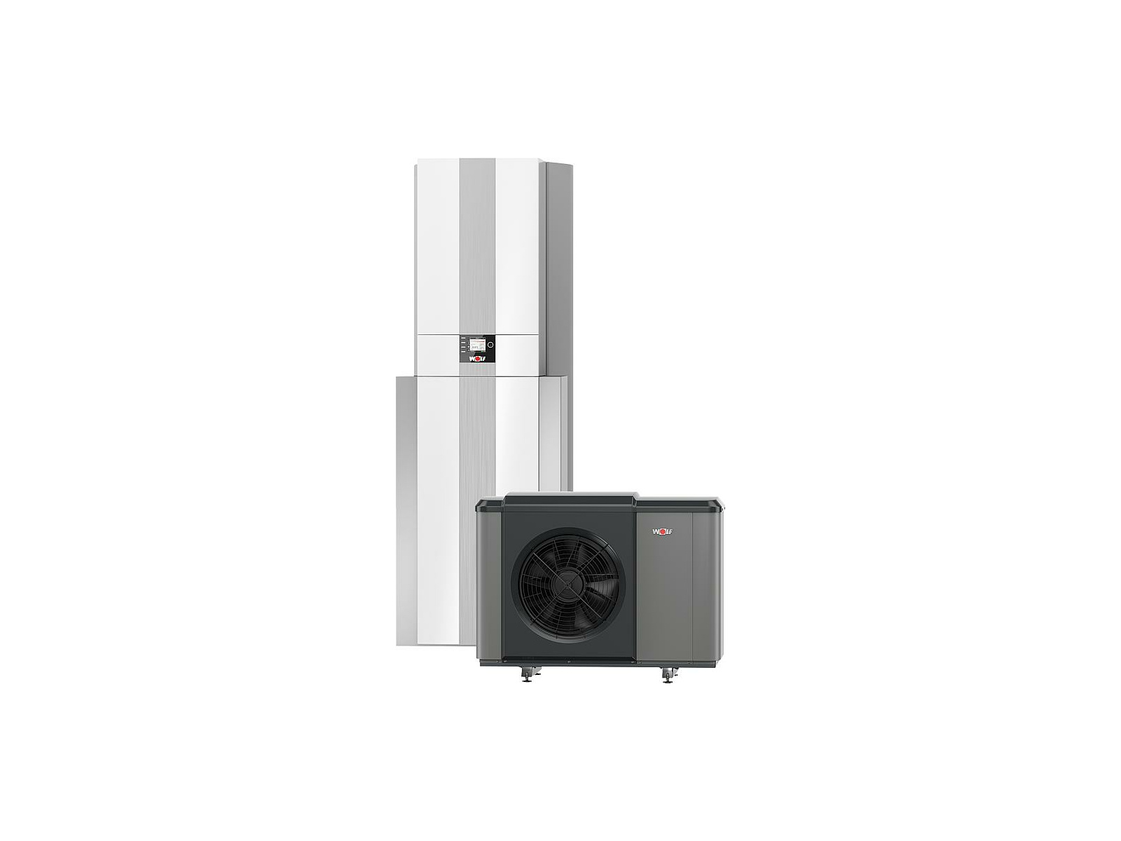 Centrala grzewcza CHC-monoblock 10/300-50s - Pompa ciepła powietrzna powietrze-woda monoblok WOLF CHA-10 7.95 kW 400 V + Zasobnik c.w.u. 280L + Zasobnik buforowy oddzielny 50L