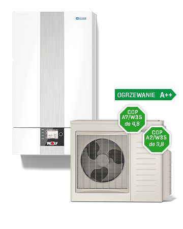 Pompa ciepła powietrze-woda split WOLF BWL-1SB-05 5.1 kW 230 V