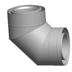 Kolano 90 st. DN 225/160