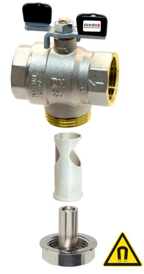 Zawór kulowy z wbudowanym filtrem Easyflux 2”, z wkładem magnetycznym