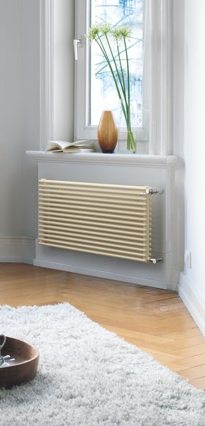 Grzejnik żeberkowy ZEHNDER Kleo 600 x 462 mm, kolor white matt, moc 365 W